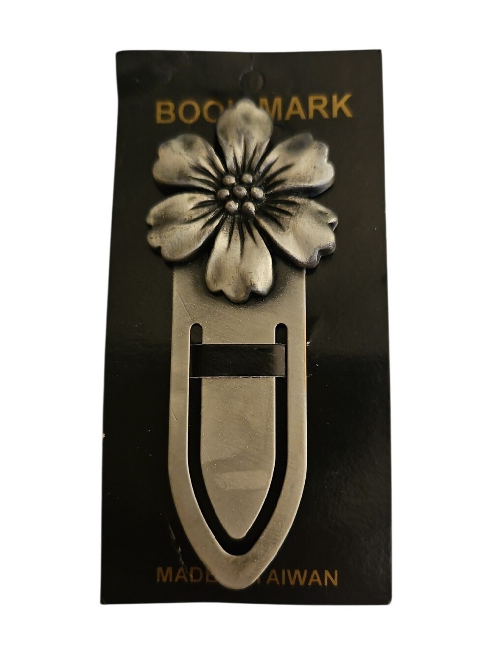 3/$30 Pewter Metal Flower Bookmark Clip